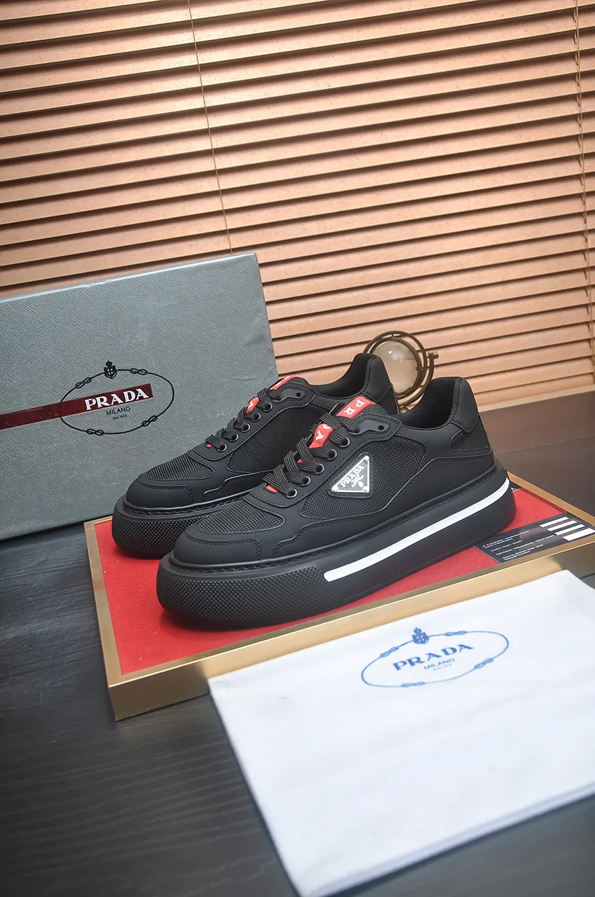 Men's shoes 💰580💶【PRADA】Top original, new season, high quality original goods, top imported calfskin with original imported glue, imported cowhide inside with original cowhide feet, original outsole! Quality guaranteed! Code 38-45 (45 customized)